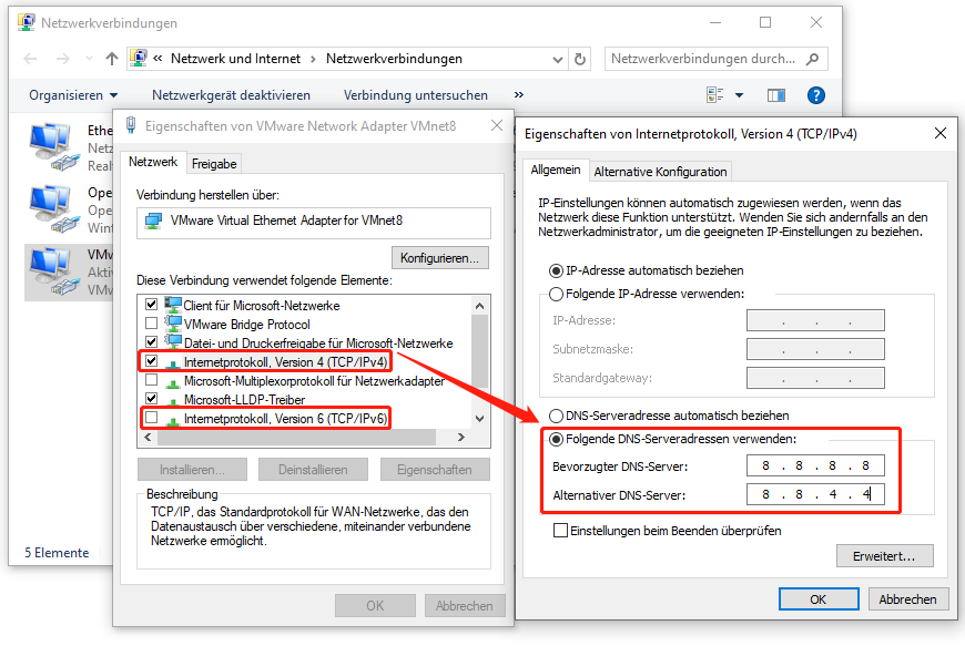 DNS-Server einrichten