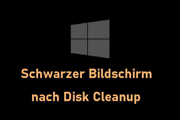 Schwarzer Bildschirm nach Disk Cleanup – So beheben Sie das Problem