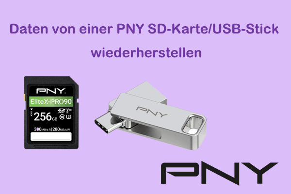 Beste und einfachste Methode: Daten von einer PNY SD-Karte/USB-Stick wiederherstellen