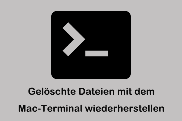 Gelöschte Dateien mit dem Mac-Terminal wiederherstellen und alternative Methoden