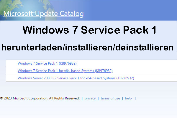 Was ist Windows 7 Service Pack 1: Download/Installation/Deinstallation