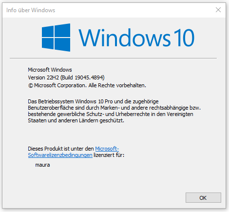 winver Windows 10