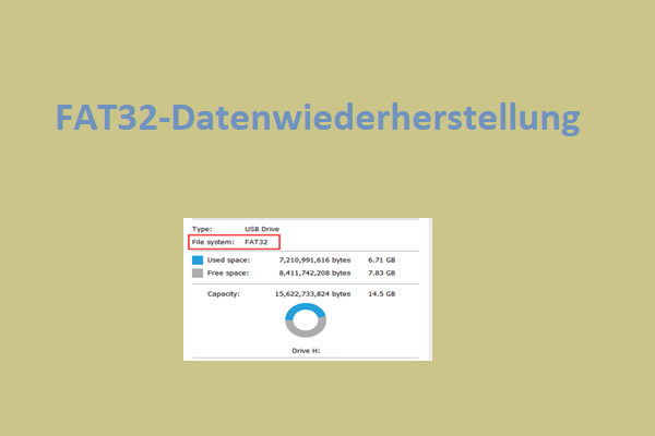 Wie führt man eine FAT32-Datenrettung durch? Folgen Sie diesem Leitfaden