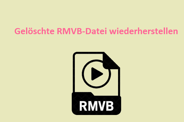 Wie kann man eine gelöschte RMVB-Datei wiederherstellen? Folgen Sie dieser Anleitung