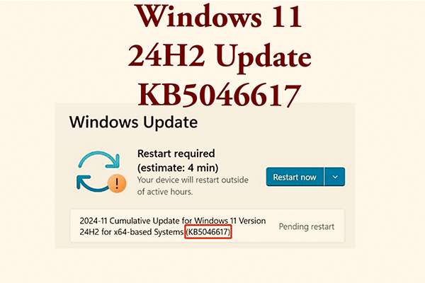 Update KB5046617 für Windows 11 Version 24H2: Neuigkeiten und Installation