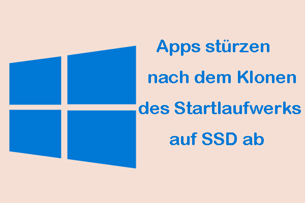 Gelöst: Apps stürzen nach dem Klonen des Startlaufwerks auf SSD ab