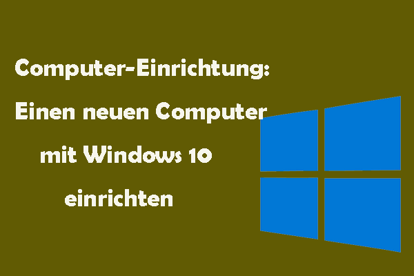 Computer-Setup: So richten Sie einen neuen Computer ein