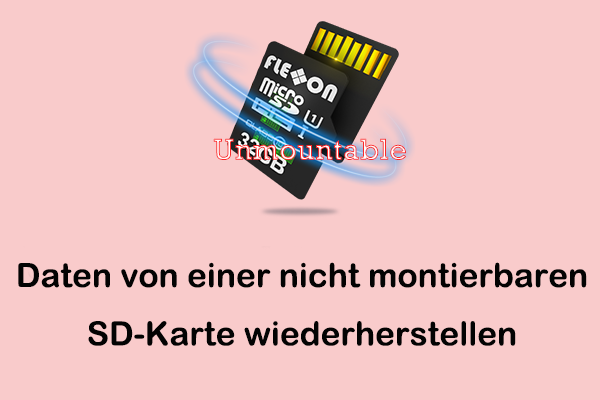 Wie man Daten von einer nicht montierbaren SD-Karte wiederherstellt: Anleitung