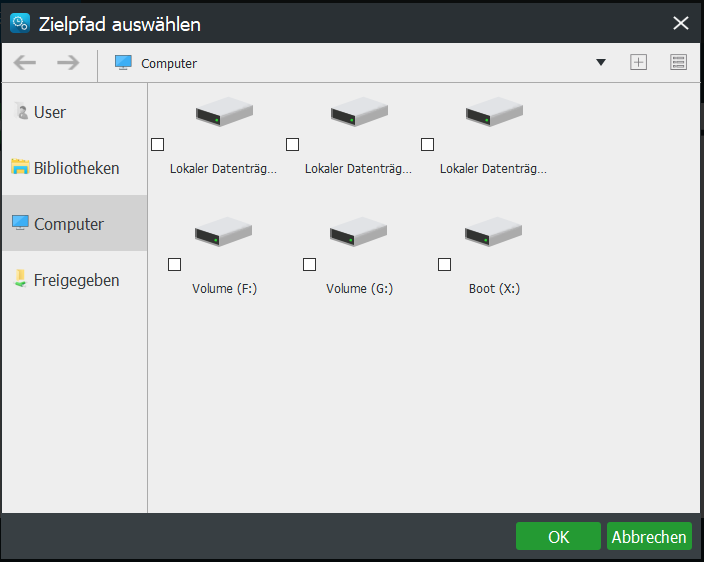 Dateien mit MiniTool ShadowMaker Bootfähig sichern