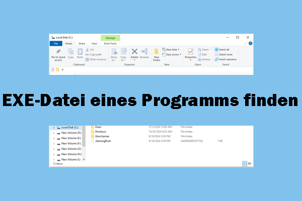 Wie man die EXE-Datei eines Programms unter Windows findet