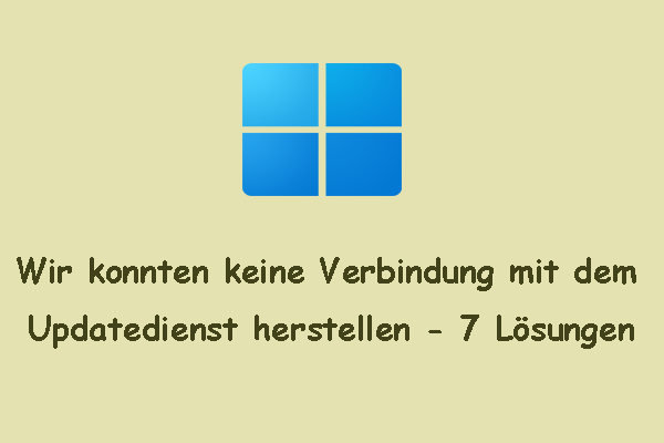 Behoben: Wir konnten keine Verbindung mit dem Updatedienst herstellen in Windows 10