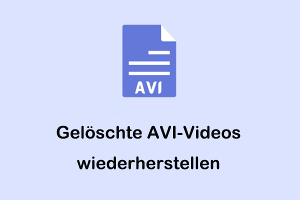 Wie man gelöschte AVI‑Videos unter Windows/Mac repariert und wiederherstellt