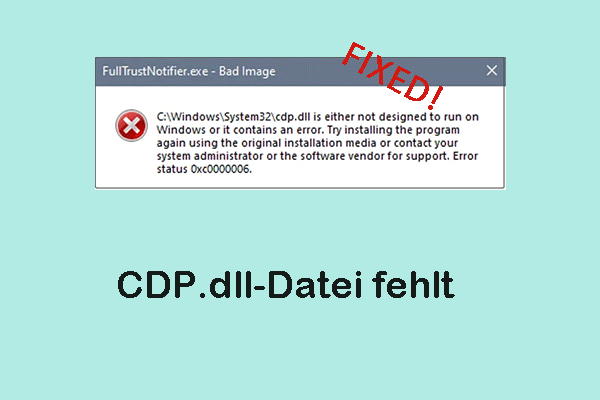 CDP.dll-Datei fehlt unter Windows? – Schritt-für-Schritt-Anleitung zur Fehlerbehebung