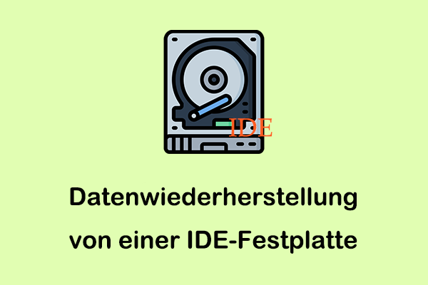 Wie man eine Datenwiederherstellung von einer IDE-Festplatte durchführt: Hier finden Sie Methoden