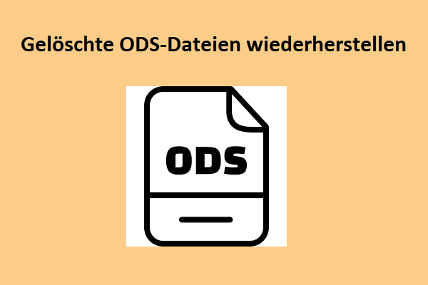 Die besten Methoden zur Wiederherstellung gelöschter ODS-Dateien unter Windows und Mac