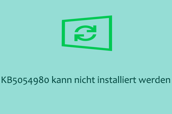 Alle Strategien freischalten, um KB5054980-Installationsfehler zu beheben