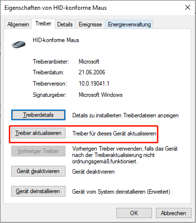 Treiber aktualisieren