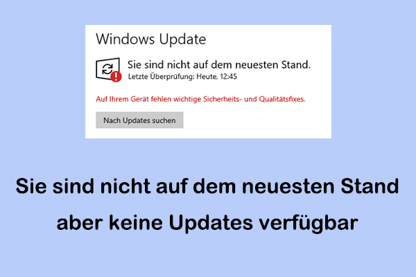 Beheben Sie „Sie sind nicht auf dem neuesten Stand, aber keine Updates verfügbar“ unter Windows 11/10