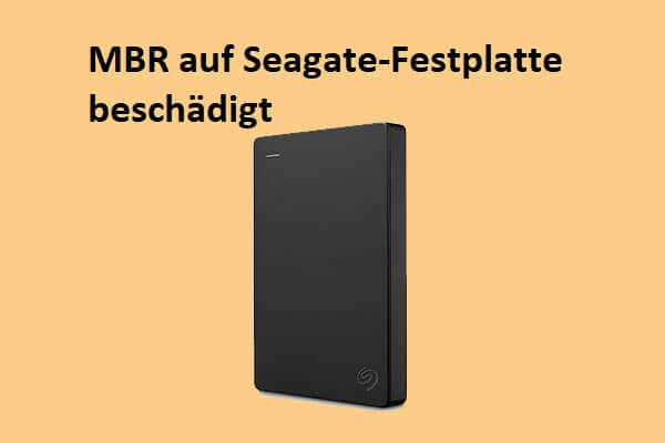 Reparieren eines beschädigten MBR auf einer Seagate-Festplatte (Schritt-für-Schritt-Anleitung)