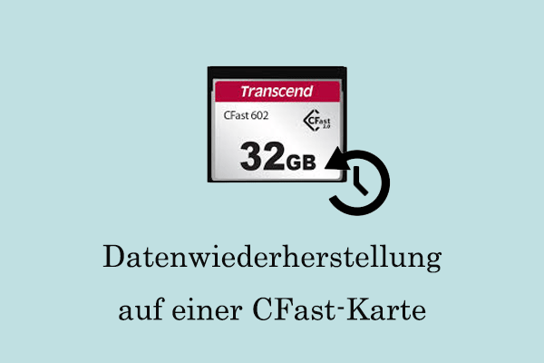 Durchführen einer Datenwiederherstellung der CFast-Karte mit dem besten Wiederherstellungstool
