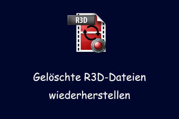 Tipps zur Wiederherstellung gelöschter R3D-Dateien unter Windows/Mac
