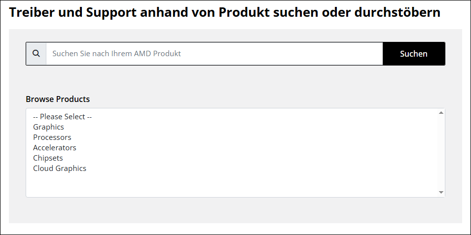 Suchen Sie den richtigen Grafikkartentreiber entsprechend Ihrem GPU-Modell und laden Sie die Installationsdatei herunter