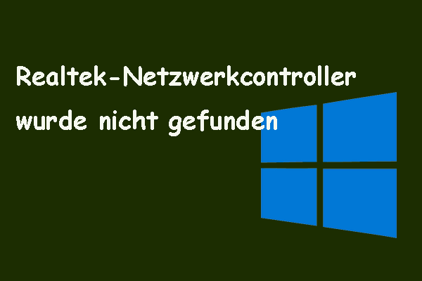Fehler: Realtek-Netzwerkcontroller wurde nicht gefunden – So lösen Sie ihn