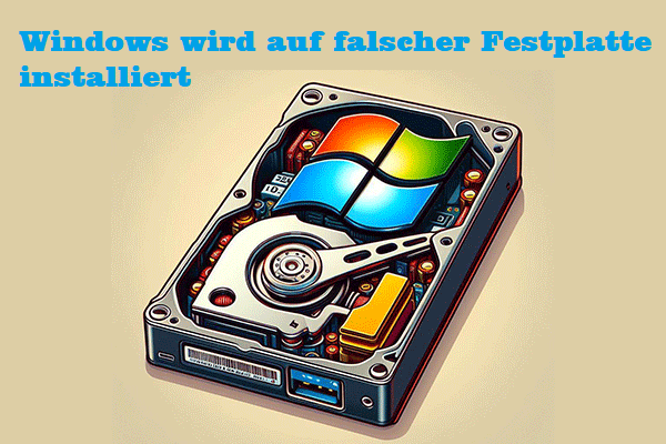 Windows wird auf dem falschen Laufwerk installiert – Lösung des Problems