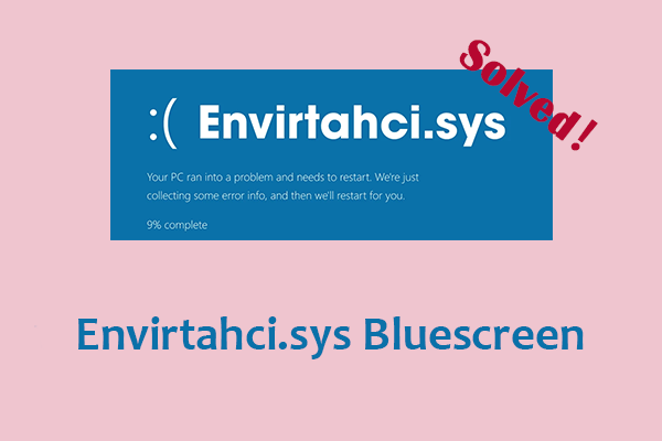 Anleitung zur Behebung des Fehlers „Envirtahci.sys Bluescreen“ unter Windows