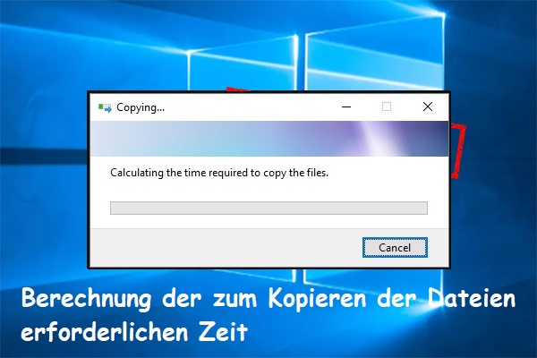 Gelöst – Berechnung der zum Kopieren der Dateien erforderlichen Zeit