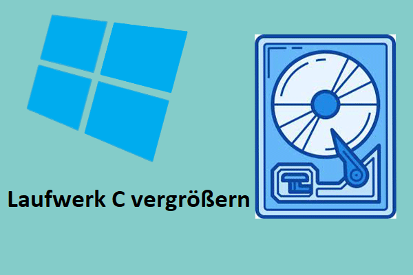 Erweitern der C-Laufwerk-Partition auf Basis- und dynamischen Festplatten