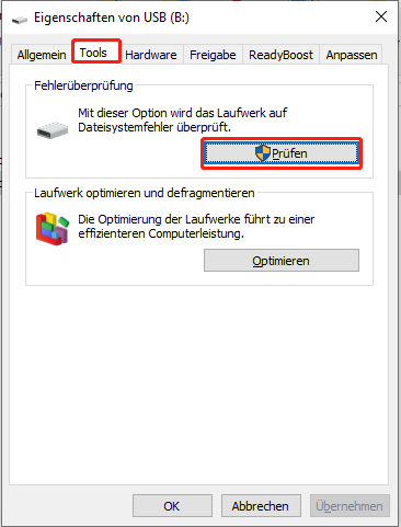 Datenträgerfehler mit den integrierten Windows-Tools überprüfen