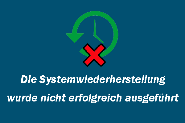 Die Systemwiederherstellung wurde nicht erfolgreich ausgeführt – 7 allgemeine Lösungen