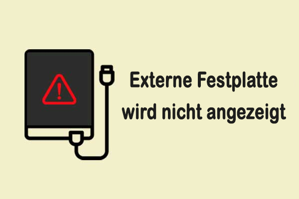 Gelöst: Externe Festplatte wird unter Windows nicht angezeigt