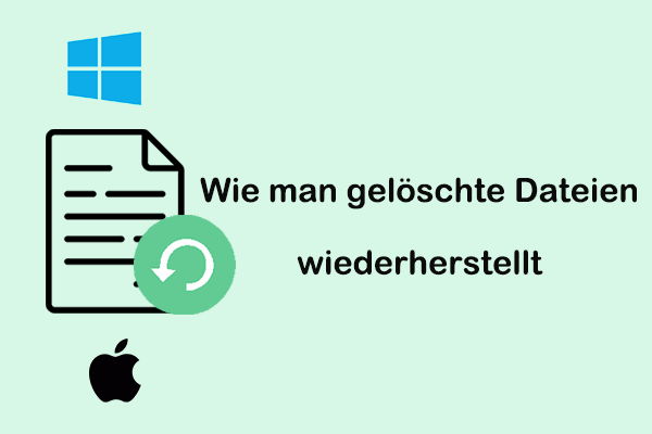 Wie man gelöschte Dateien unter Windows und Mac einfach wiederherstellt