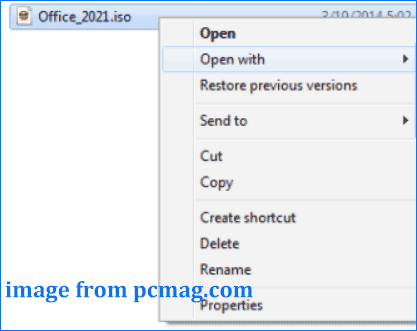ISO-Öffnung mit WinRAR