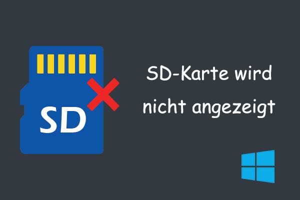 Behoben! SD-Karte wird im Datei-Explorer/Datenträgerverwaltung nicht angezeigt