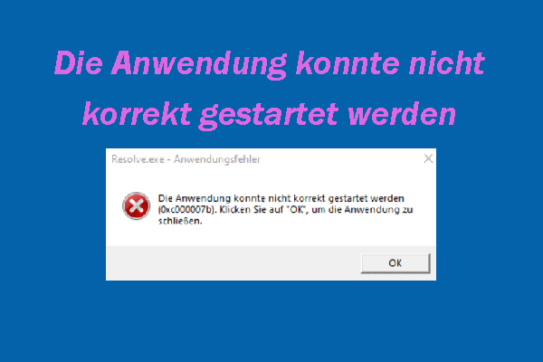 Ultimative Lösungen: Die Anwendung konnte nicht korrekt gestartet werden