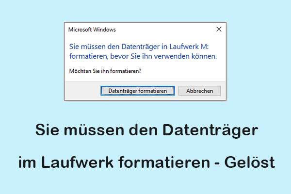 So beheben Sie „Sie müssen den Datenträger im Laufwerk formatieren“ | Kein Datenverlust