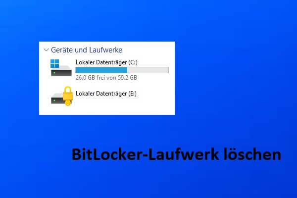 So kann man ein BitLocker-Laufwerk unter Windows 11 löschen