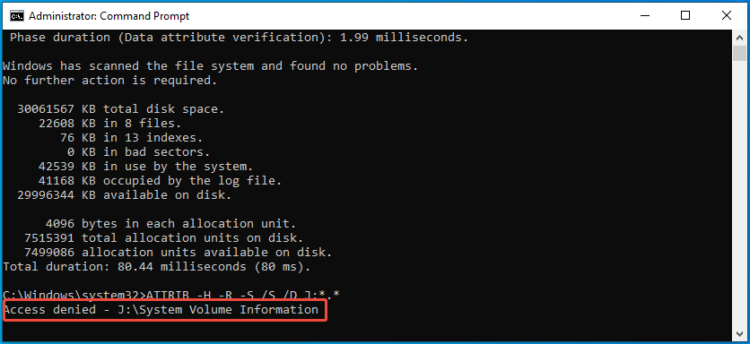 Anzeige des Fehlers Zugriff verweigert.