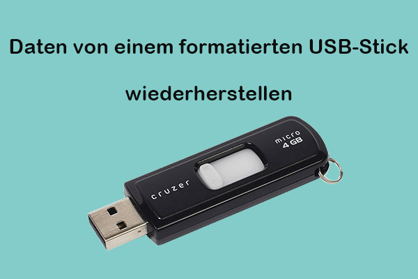 Wie man Daten von einem formatierten USB-Flash-Laufwerk unter Windows wiederherstellt