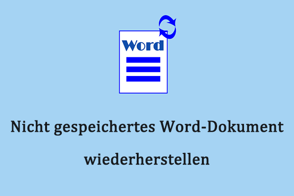 Lernen Sie, wie Sie ein nicht gespeichertes Word-Dokument unter Windows wiederherstellen