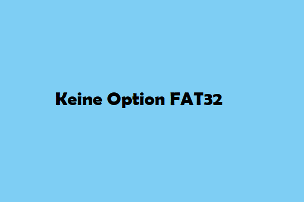 FAT32 formatieren unter Windows 10/11 – FAT32-Option fehlt? So lösen Sie das Problem
