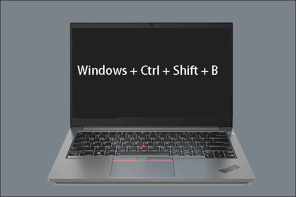 Drücken Sie Windows + Strg + Umschalt + B.
