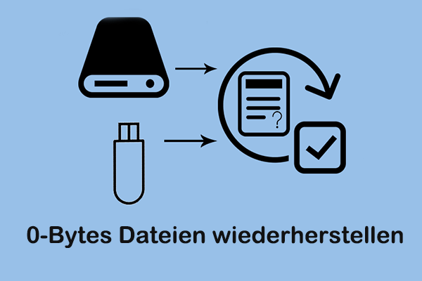 Datei, USB-Stick oder Festplatte zeigt 0 Bytes an? So stellen Sie Ihre Daten wieder her