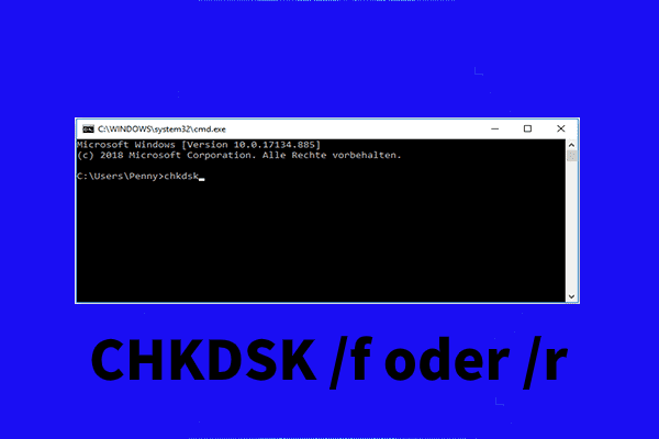 CHKDSK /F oder /R: Welchen Befehl sollten Sie verwenden? [Windows 11/10]