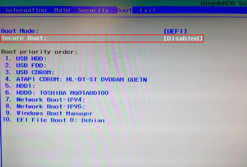Secure Boot von Acer-Notebooks deaktivieren