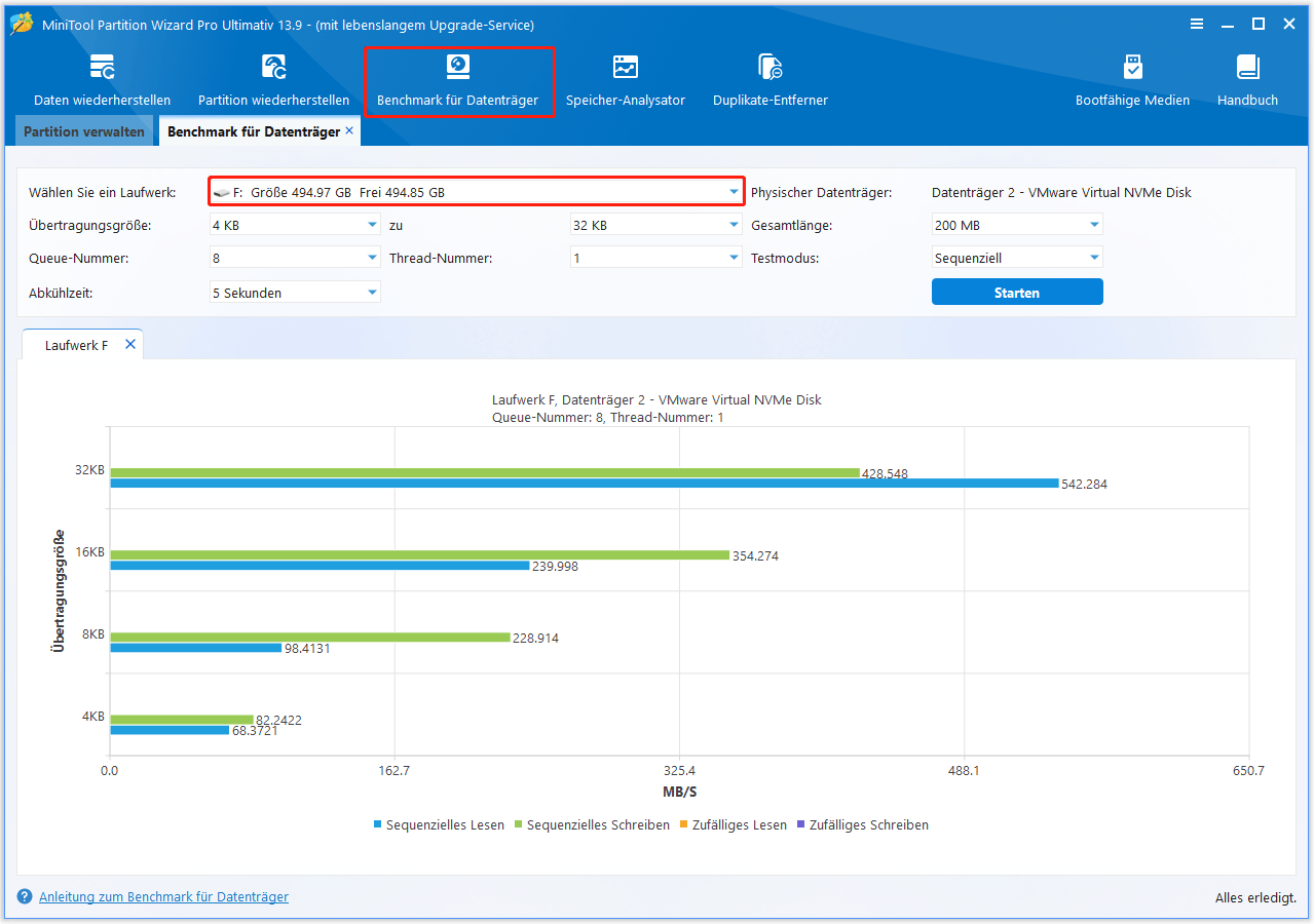 BitLocker-verschlüsselte SSD mit Partition Magic testen.