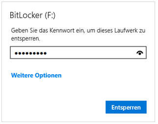 Benutzeroberfläche von MiniTool Partition Wizard mit geöffnetem BitLocker-Manager-Fenster; geben Sie ein Passwort ein, um das Laufwerk zu entsperren.